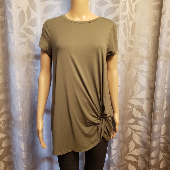 Army Green Tunic T-shirt Size S - Picture 11 of 11